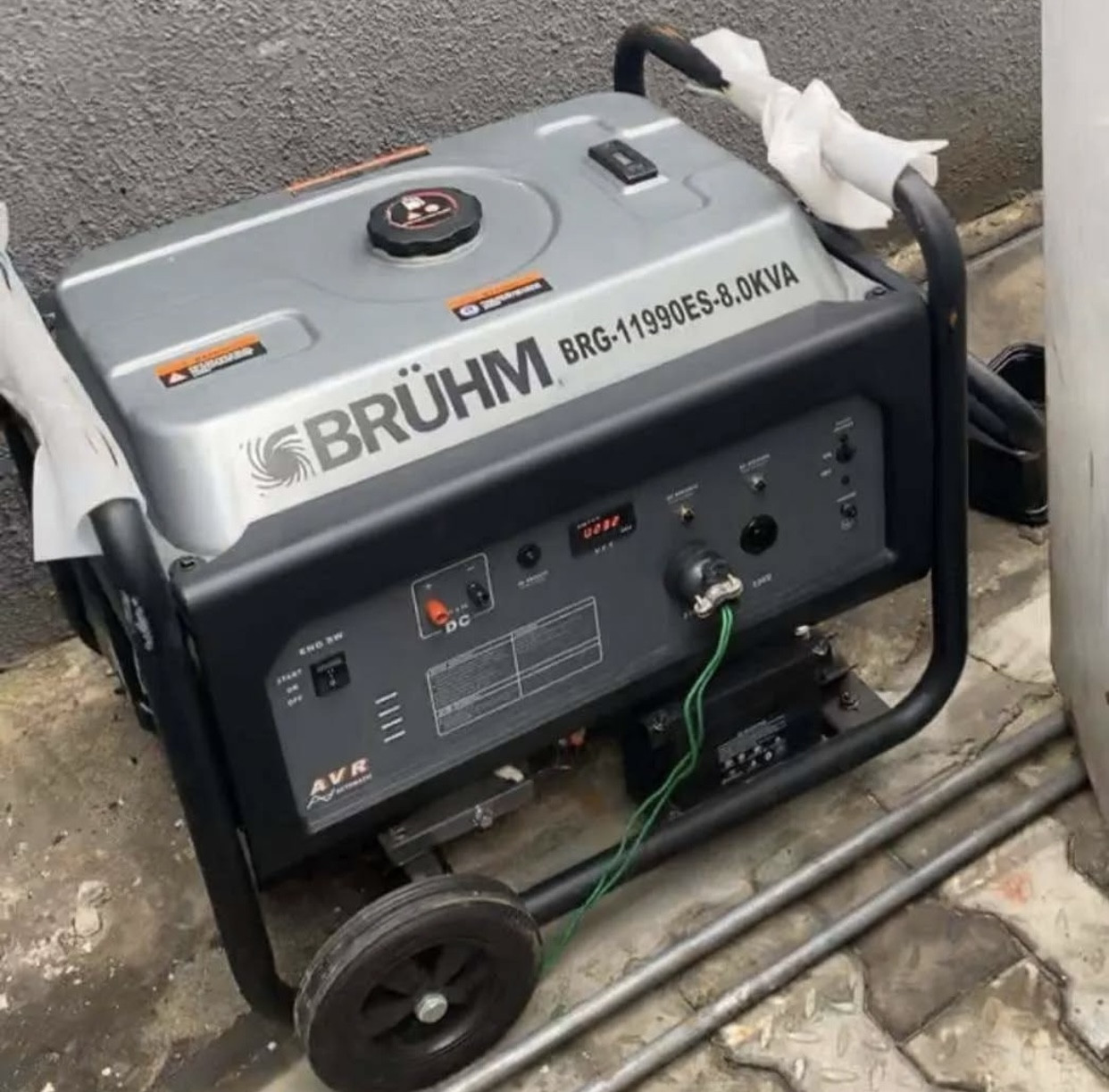 V.Clean Push Starter BRUHM 8.0kva Very Big Generator | BRG-11990ES For-Sale