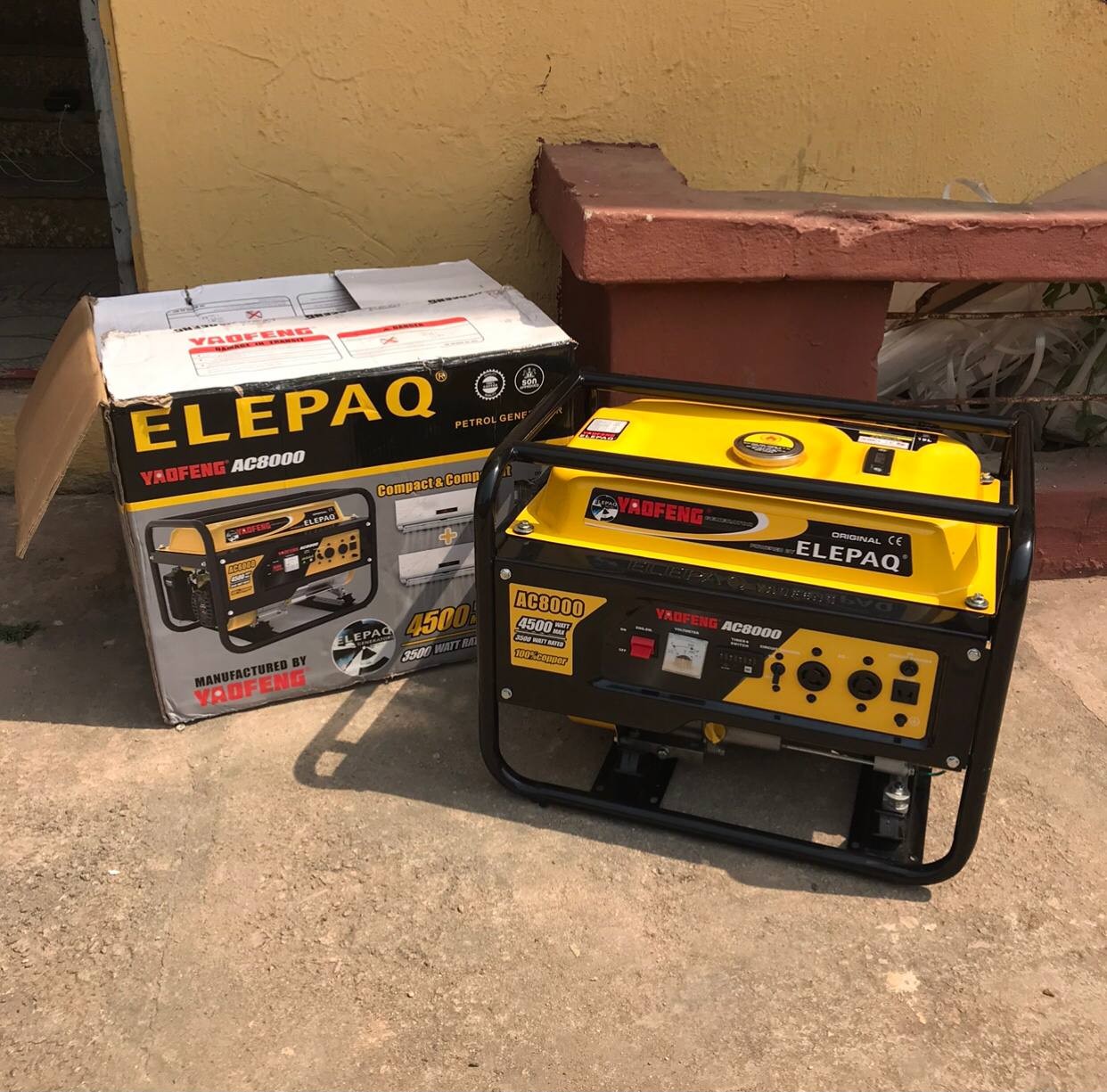 ❌❌SOLD-OUT❌❌ V.Clean, 1Month Used, Elepaq 100% Copper AC Master 4,5Kva With Timer YEOFANG MAnual | AC8000 For-Sale