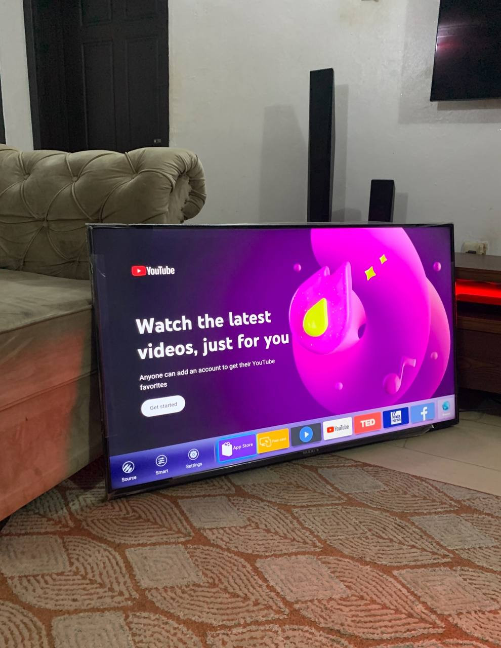 V.Clean YouTube Enabled Only 50Inches Maxi 4K Smart Tv For-Sale  [ Product Code >> 0246 ]