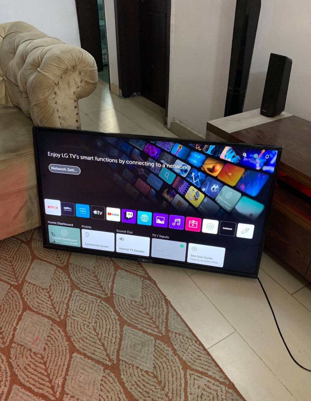 V.Clean, 43Inches LG 4K Smart Tv For-Sale [ Product Code >> 0230 ]