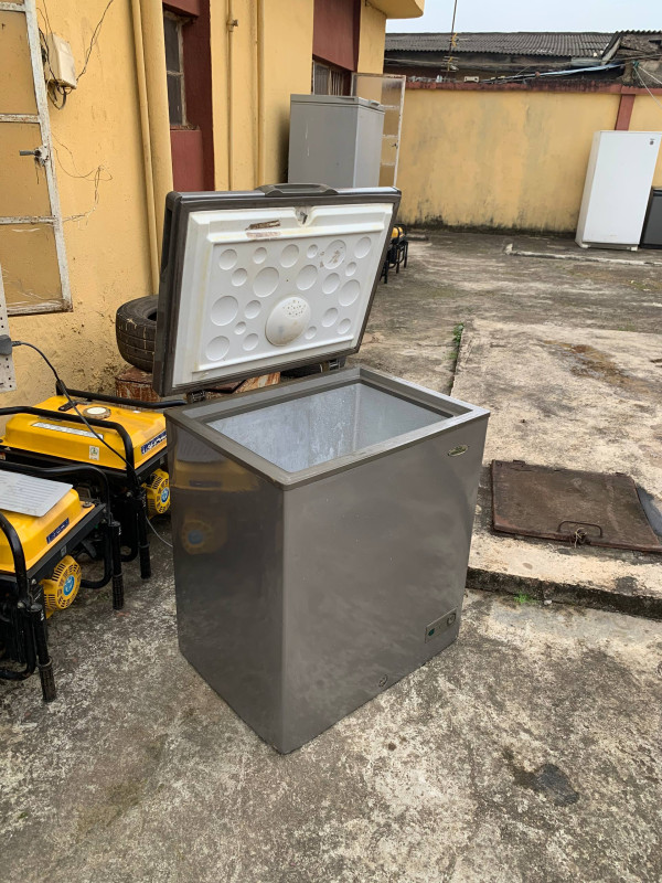Clean But Painted 150Litters Haier Thermocool HTF-150HAS Deep Freezer For-Sale [ Product Code >> 0686 ]