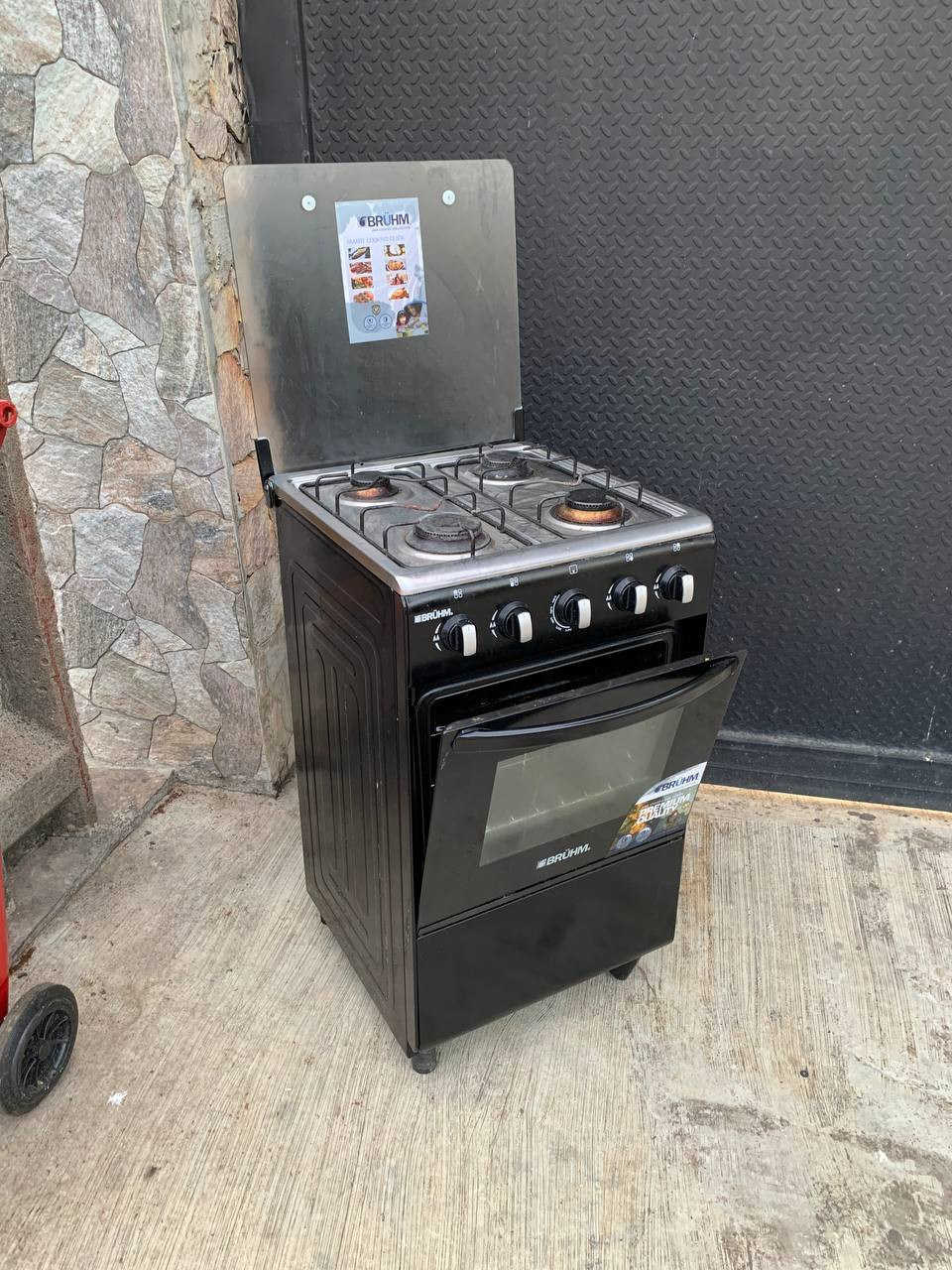 V.Clean, 1Months Used, Bruhm Standing Gas Cooker BGC-5540IB For-Sale [ Product Code >> 0322 ]