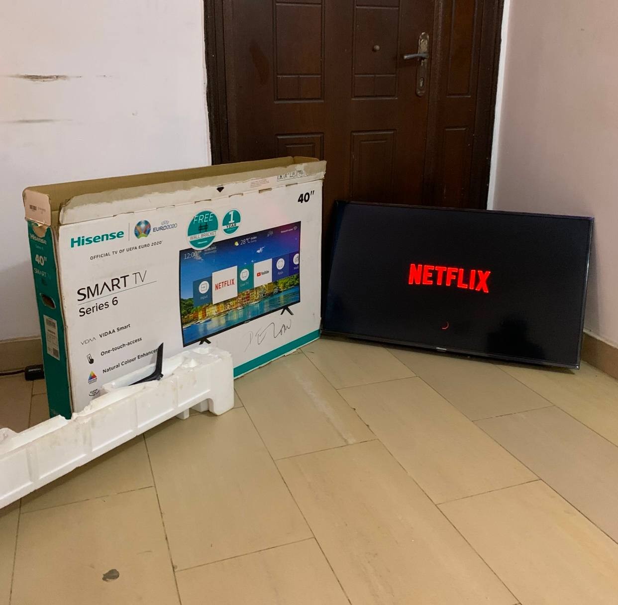 ❌❌SOLD-OUT❌❌V.Clean 40Inches 4K Smart Tv With Pack and all For-Sale