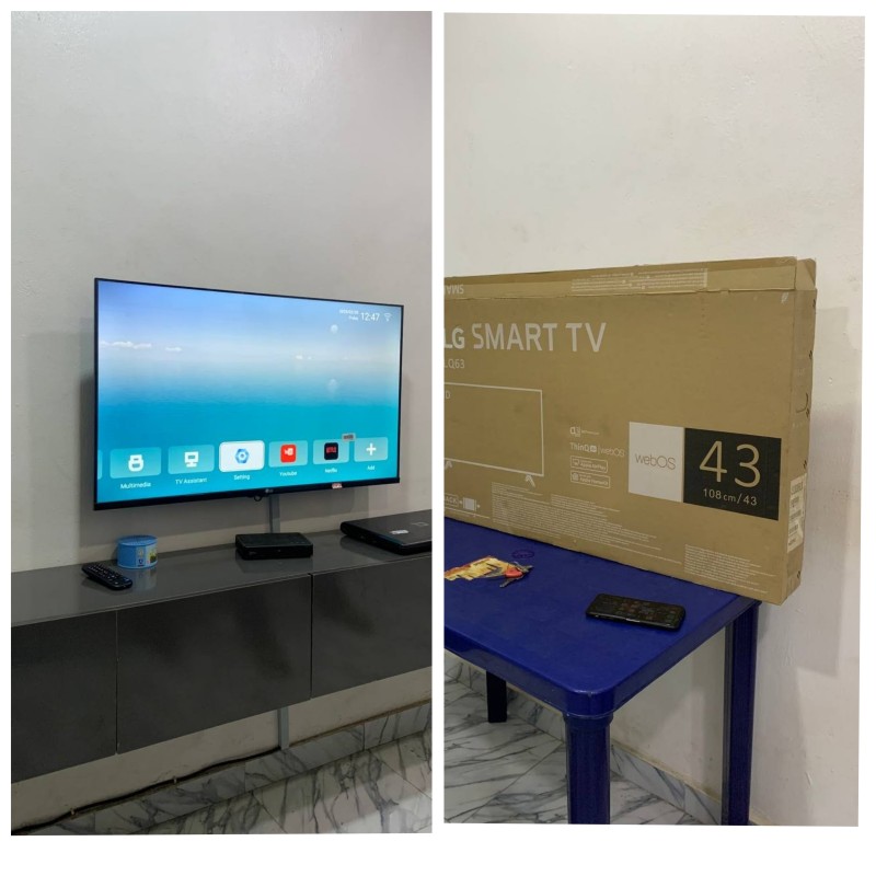 1Week Used 43Inches Frameless 4K Smart Tv For-Sale