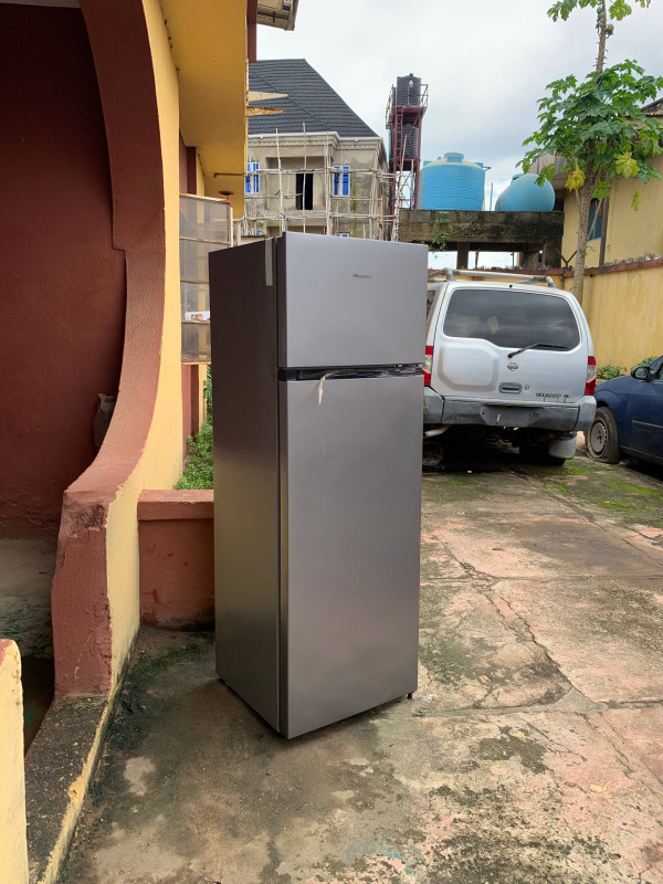 V.Clean 1Months Used 243Litters Hisense REF240DR Double Door Elegant Refrigerator For-Sale  [ Product Code >> 0555 ]