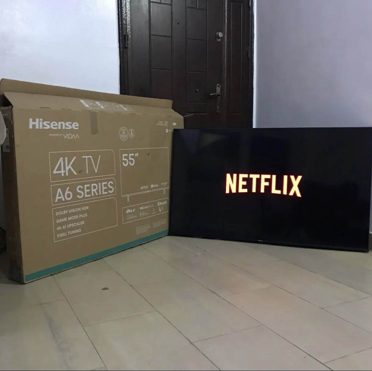 ❌SOLD-OUT❌❌ ... V.Clean Bluetooth 55Inches Hisense A6K 4k Smart Tv With Pack For-Sale