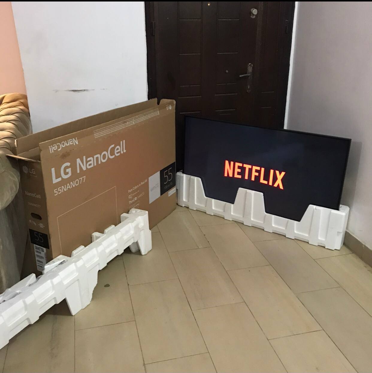 VClean, 3Month Used LG NanoCell 55NANO77 4k Smart Tv For-Sale