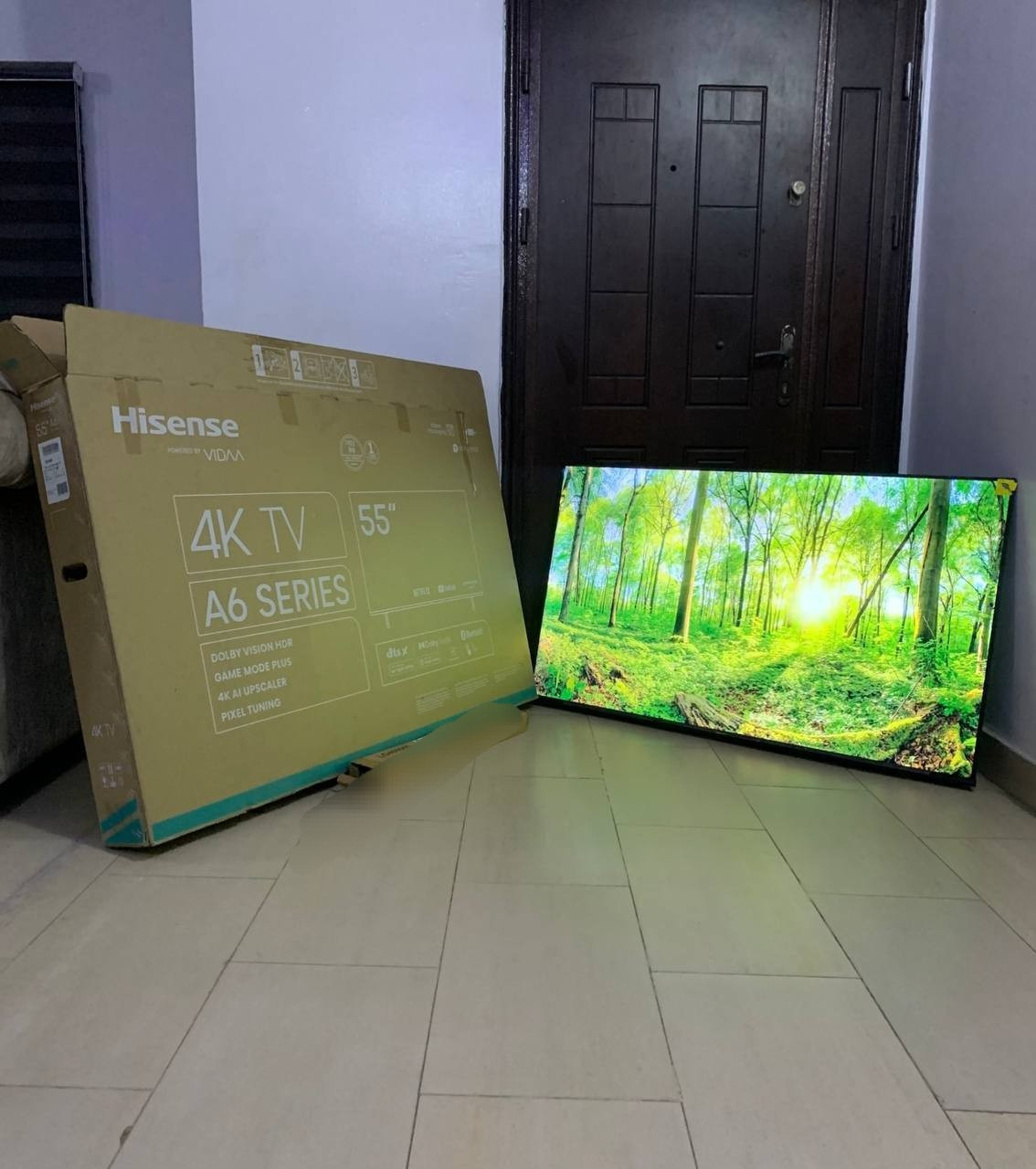 V.Clean Bluetooth 55Inches Hisense A6K 4k Smart Tv With Pack For-Sale