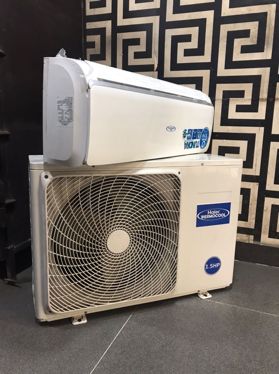V.Clean 1.5Hp Haier Thermocool HSU-12TESN-02 Low Voltage Storage Using R410A Refrigerant Air-Conditioner For-Sale