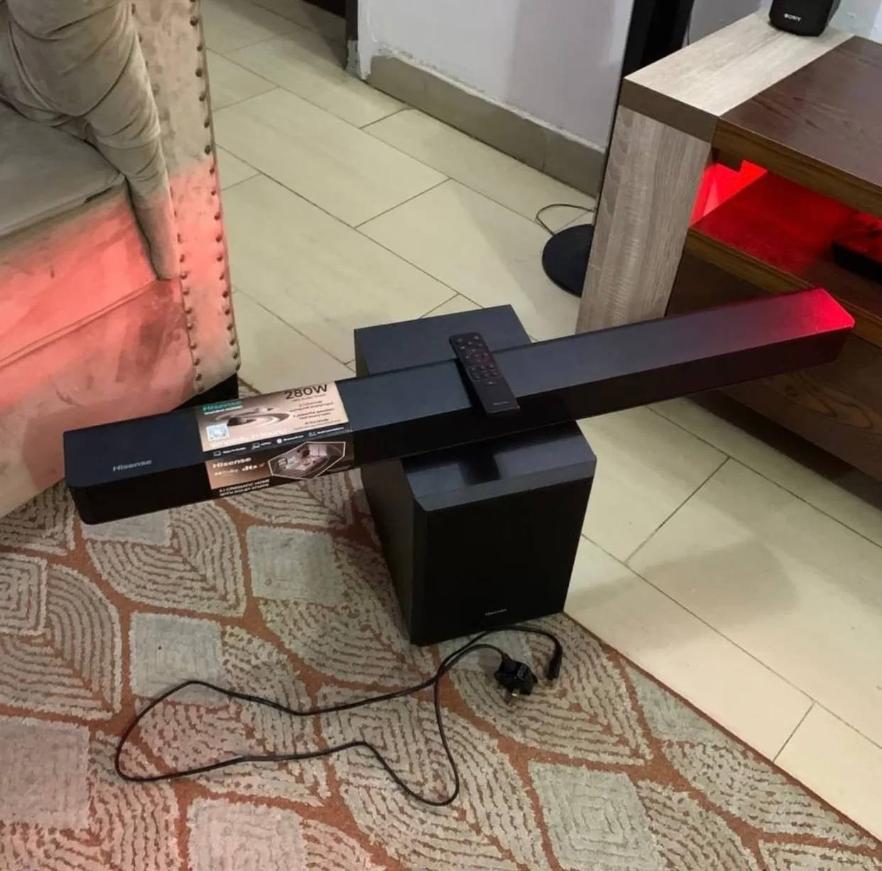 ❌❌SOLD-OUT❌❌  V.Clean, 2Weeks Used, Hisense 280W Dolby Atmos Sound Bar, 5.1 Ch | AUD 3100G-AX For-Sale