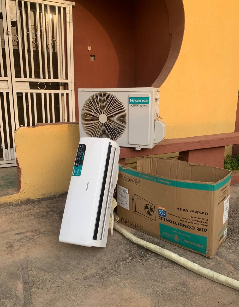 V.Clean 1.5Hp Hisense Inverter Air-Conditioner With Kit and already filled gas For-Sale