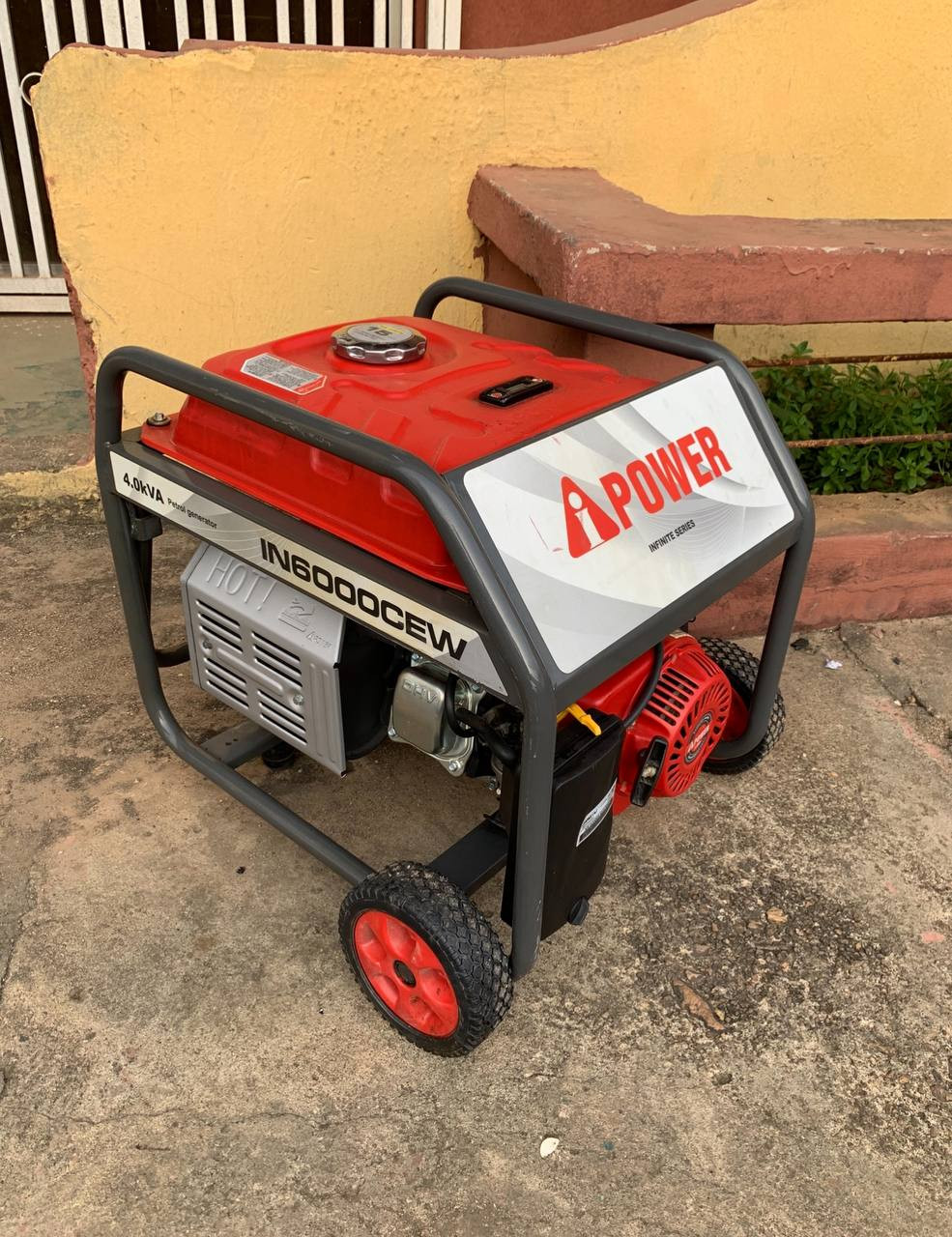 V.Clean 1Month Used IPower 4.0Kva 100% Copper Key Start Generator | IN6000CEW For-Sale  [ Product Code >> 0299 ]