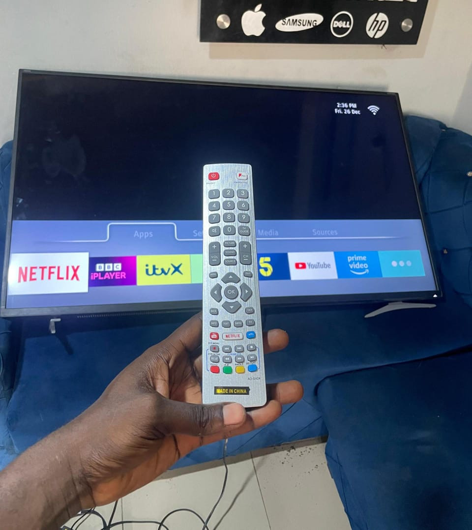 ❌❌SOLD-OUT❌❌ VERY CLEAN 55 INCHES SHARP SMART TV WITH NETFLIX, YOUTUBE, PRIME VIDEO AND MANY MORE WITH REMOTE
