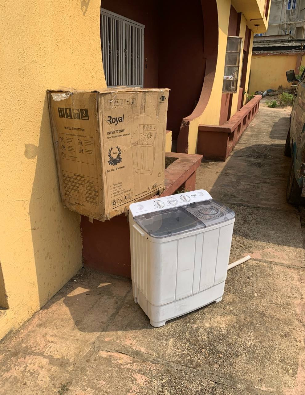 V.Clean 7kg Twin Tub Royal Washing Machine (RWMTT70NW) For-Sale