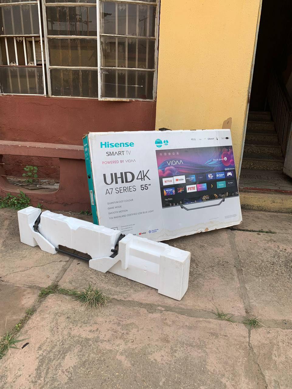 ❌❌SOLD-OUT❌❌ V.Clean 1Month Used Hisense 55Inches UHD 4K A7 Series Frameless Tv With Accessories For-Sale
