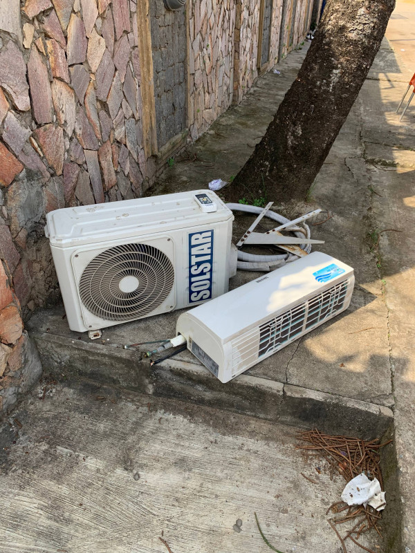 V.Clean 1.5Hp Solstar Low Voltage Storage Air-Conditioner With Kit, Already Filled Gas, indoor and Outdoor Hanger For-Sale [ Product Code >> 0814 ]
