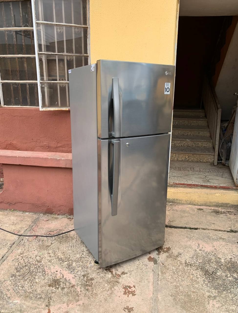 V.Clean Double Door LG Smart Inverter GL - G292RLBB Refrigerator For-Sale