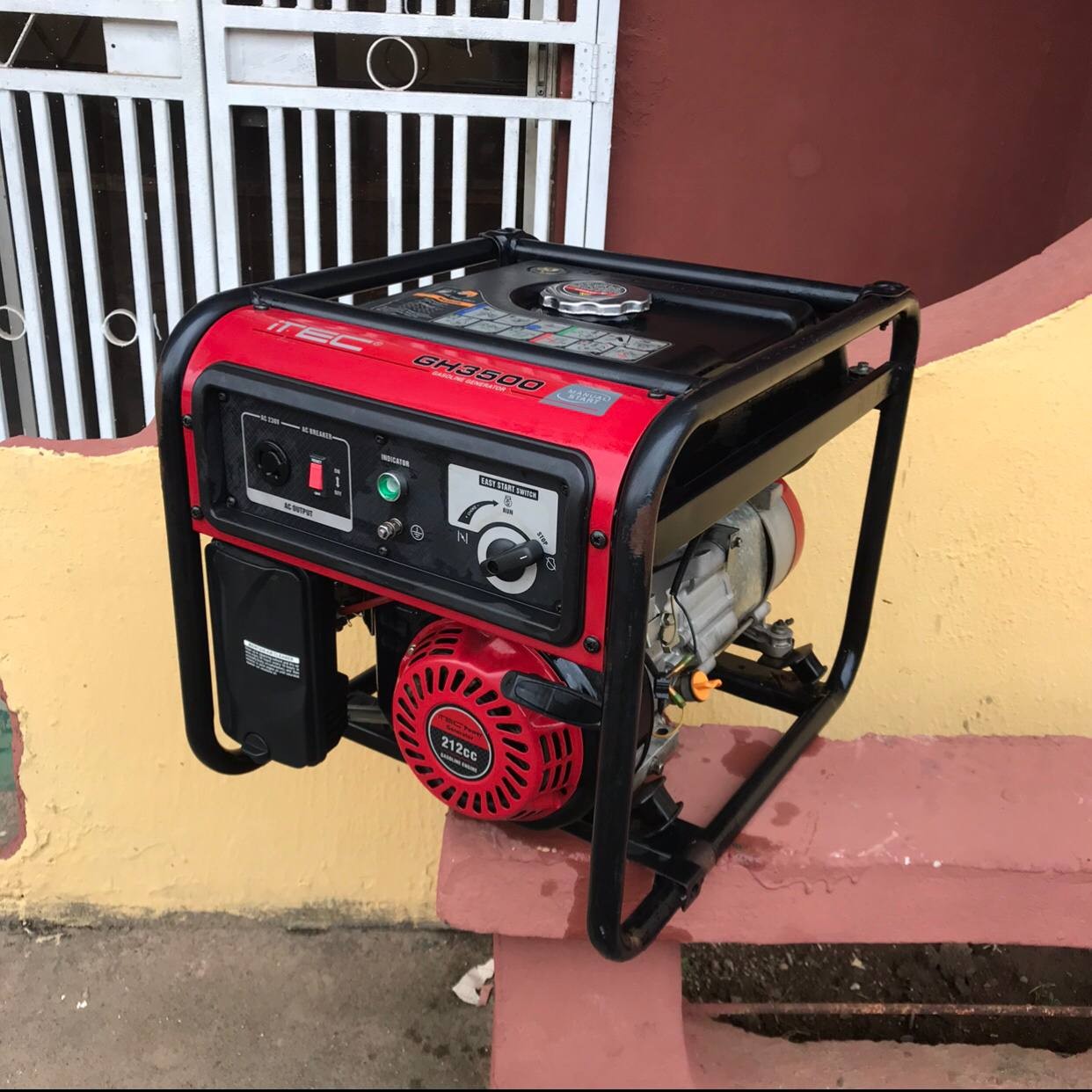 [Free delivery] V.Clean 3.5kva Itec Manual Start Generator GH3500 For-Sale