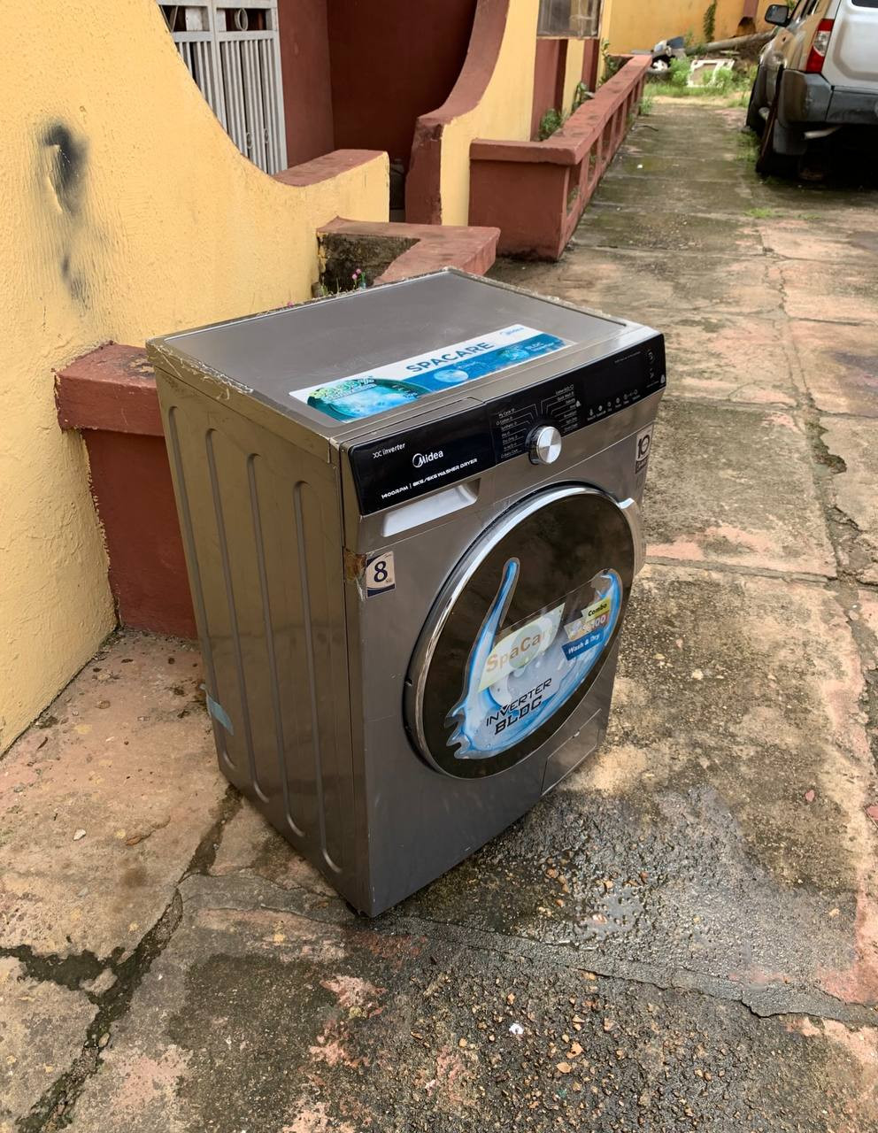 ❌❌SOLD-OUT❌❌.  V.Clean, 8KG Front Loader Midea inverter Washer-Dryer MFK80-U1401B/C14E-EU(A2) For-Sale