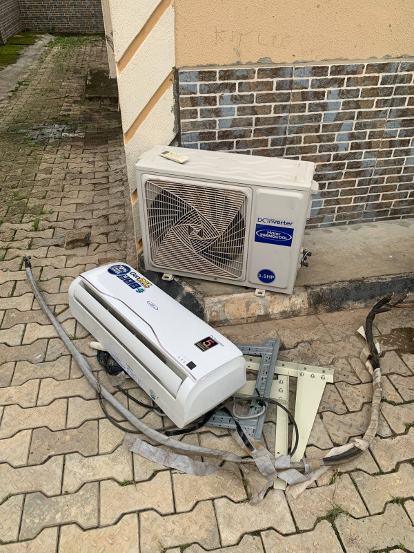 V.Clean 1.5Hp Dc-Inverter Haier Thermocool Air-Conditioner With Already Filled Gas, Kit, Indoor and Outdoor Hanger For- [ Product Code >> 0500 ]