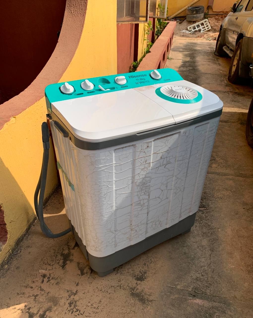 ❌❌SOLD-OUT❌❌ 1Month Used, V.Clean, 11kg Hisense Semi Automatic Washing Machine For-Sale