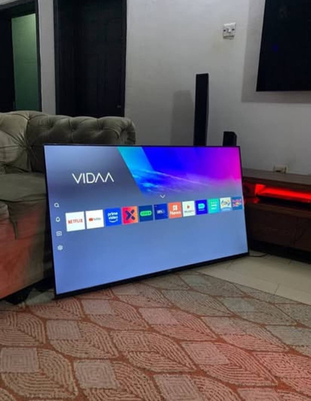 V.Clean, 3Weeks Used, 55Inches 4K Smart Frameless Kenstar Tv For-Sale [ Product Code >> 0406 ]