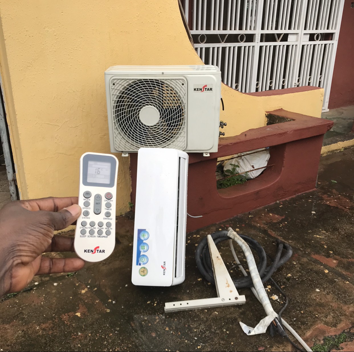 ❌SOLD-OUT ... 2Months Used Kenstar 1.5HP Split Unit Air Conditioner With Kit Outdoor and Inner Hanger For-Sale