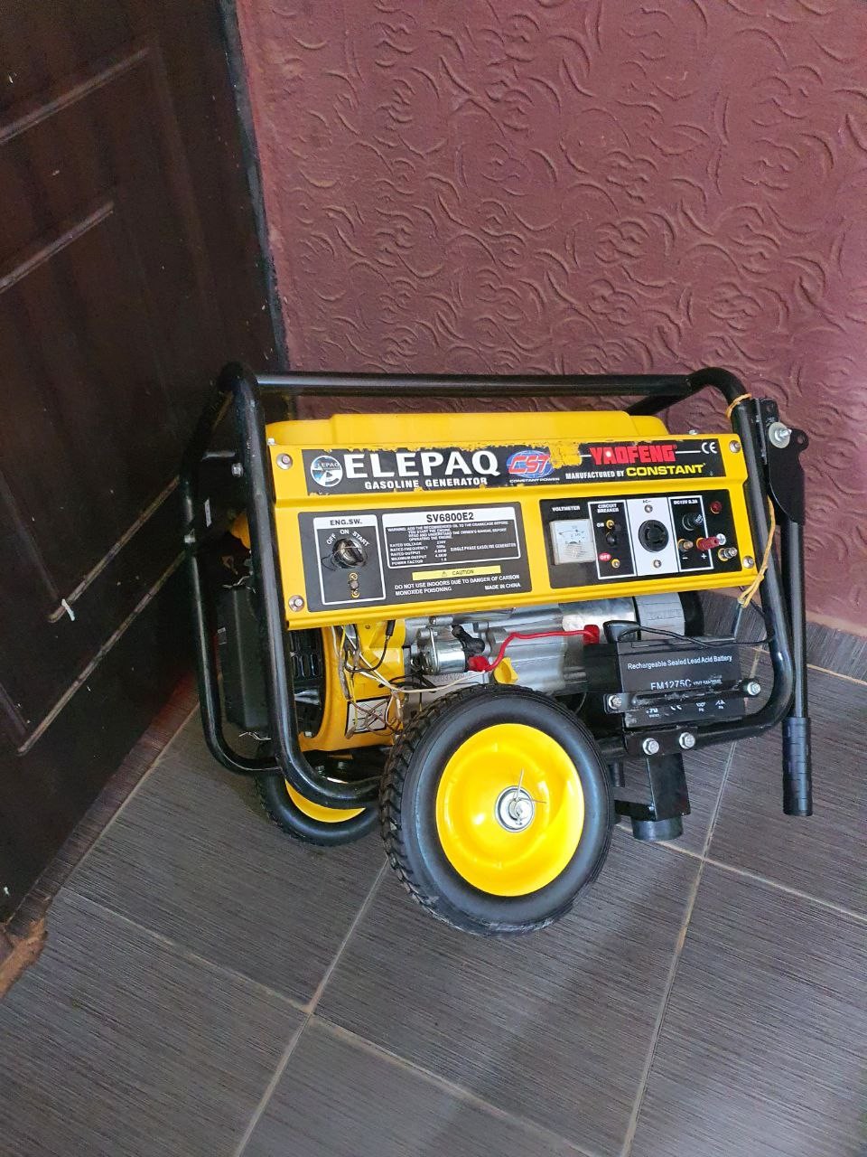 ❌SOLD-OUT ... [Free delivery] 4.5kva key and start Elepaq  Constant Generator with Ba3 working and tyre