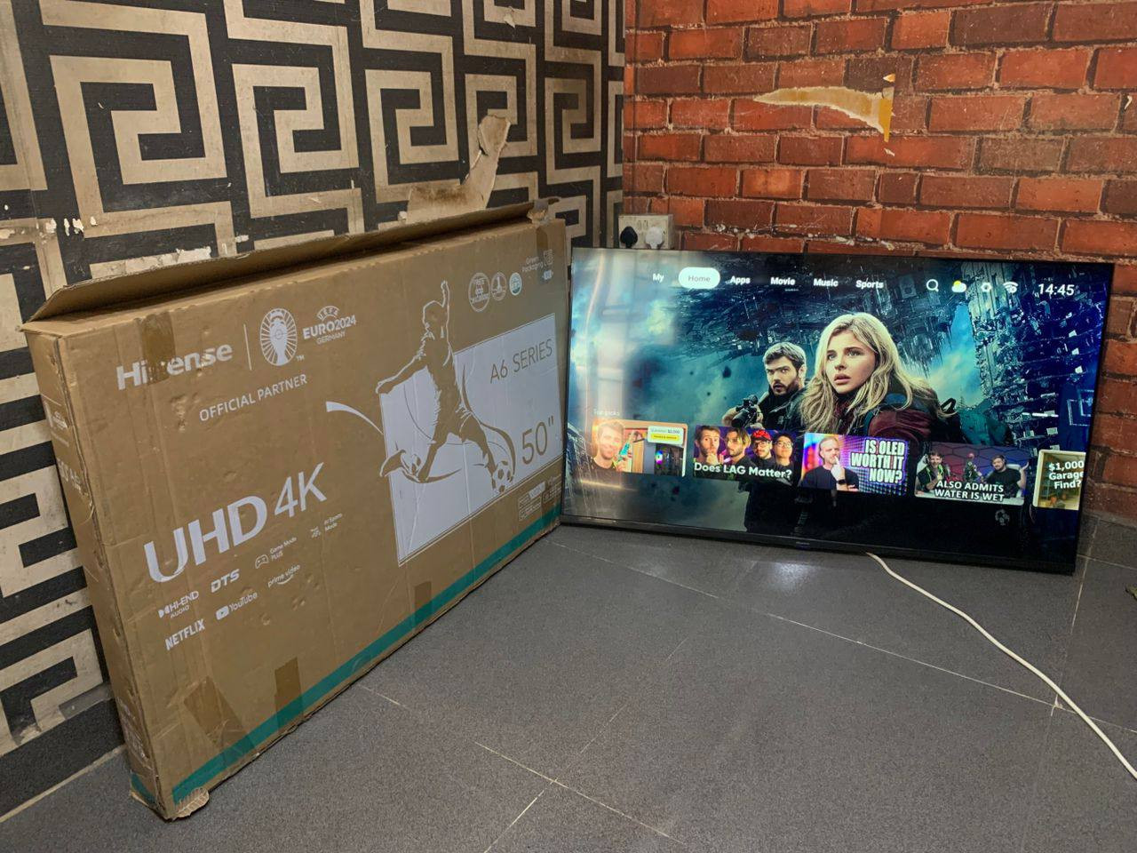 V.Clean 50Inches 4K Smart Frameless Tv With Box For-Sale [ Product Code >> 0483 ]