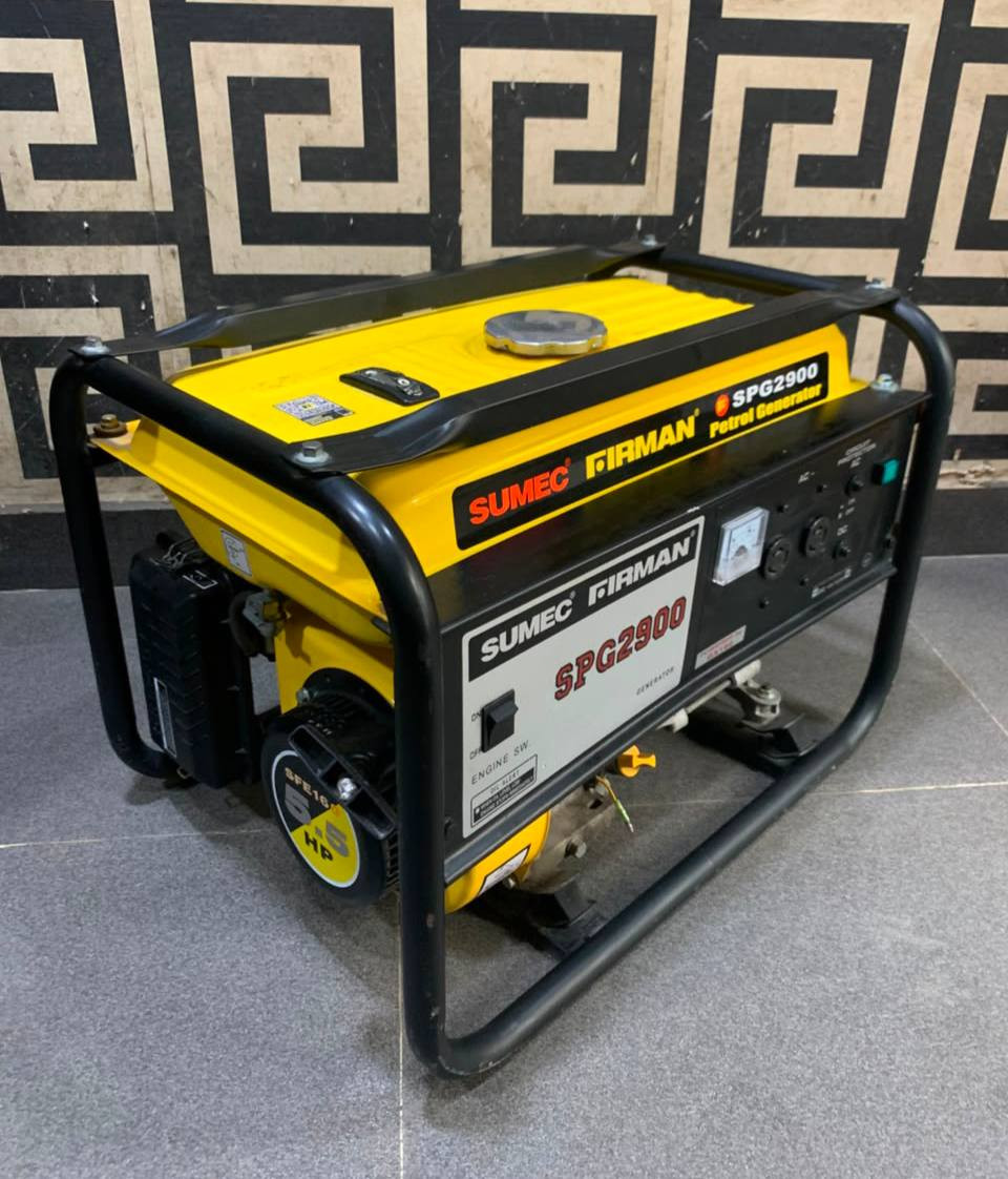 V.Clean, 1Month Used, 100% Copper Sumec Firman 2.2Kva Manual Starter Generator Set -SPG2900 For-Sale [ Product Code >> 0768 ]