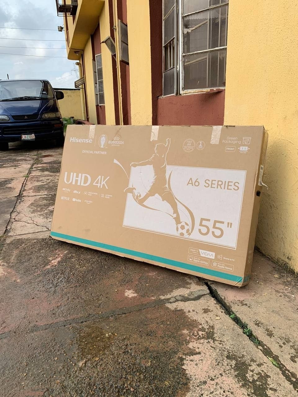 V.Clean Bluetooth 55Inches Hisense A6K 4k Smart Tv With Pack For-Sale