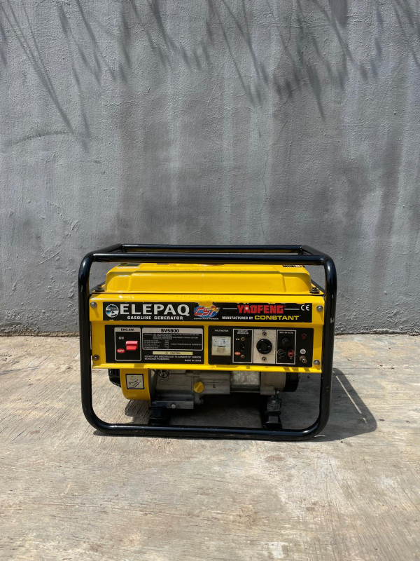 VERY CLEAN 3.8KVA ELEPAQ YAOGENG CONSTANT GASOLINE GENERATOR [ Product Code >> 0452 ]