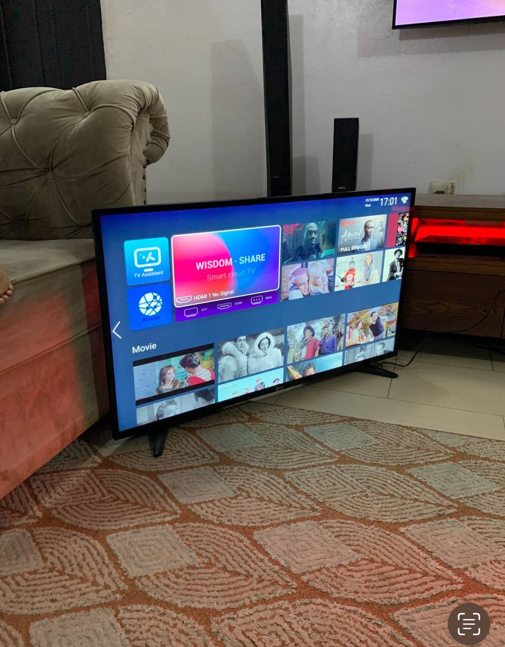 V.Clean 43Inches LG Smart Frameless Tv For-Sale [ Product Code >> 0241 ]