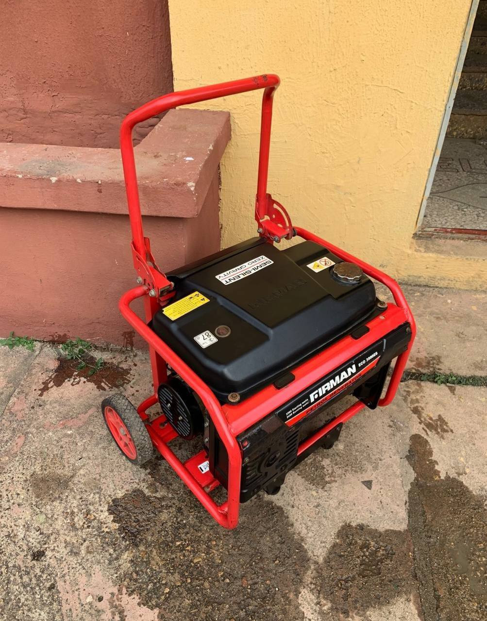 V.Clean 2.8Kva Red.Black Eco 3990ES Sumec Firman 100% Copper Generator For-Sale