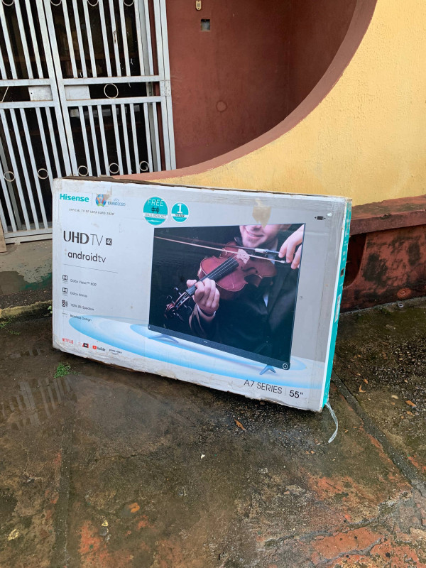 V.Clean Bluetooth, 55Inches UHD 4K, Android, Smart Frameless Tv With 120W Inbuilt JBL Speaker For-Sale [ Product Code >> 0823 ]