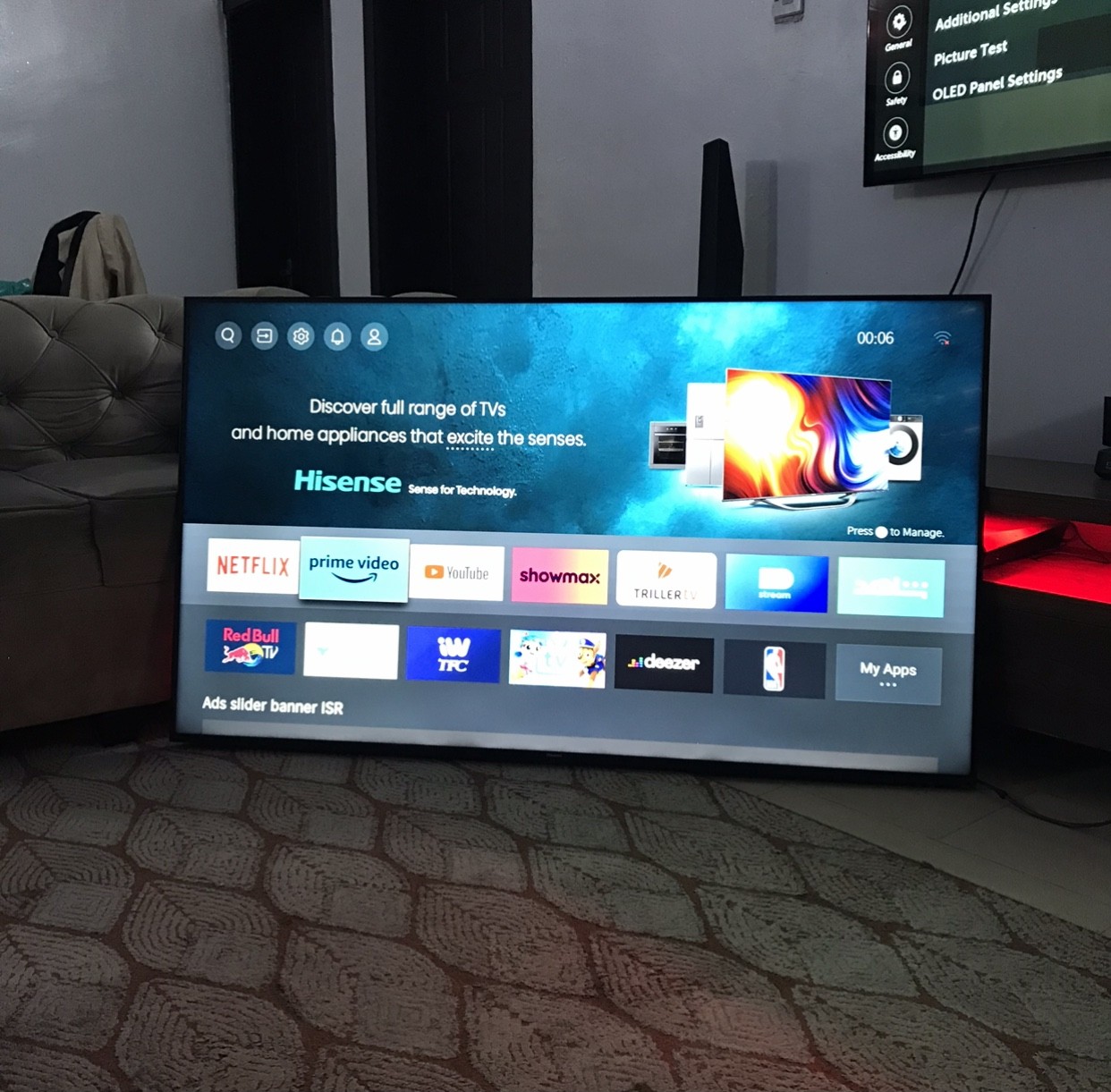 ❌❌SOLD-OUT❌❌ V.Clean Bluetooth, Frameless 65Inches Hisense A6 Series 4k Smart Tv [NO CATON]‼️ For-Sale